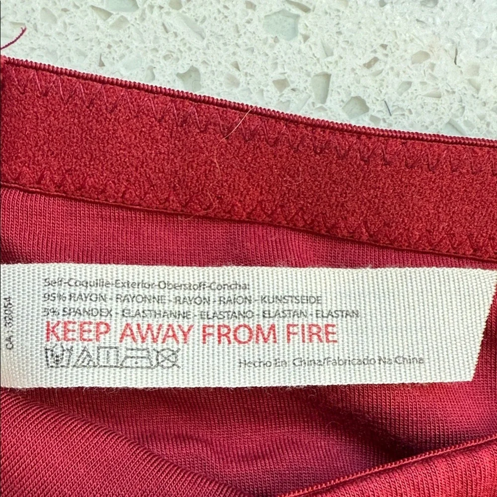 Set Of Two Free People Deep Red Bandeau